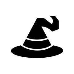 wizard hat icon or logo isolated sign symbol vector illustration - high quality black style vector icons
