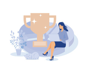 Pareto principle, productivity to generate great result concept, modern flat vector illustration