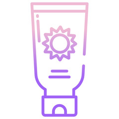 Fototapeta premium Sunscreen icon