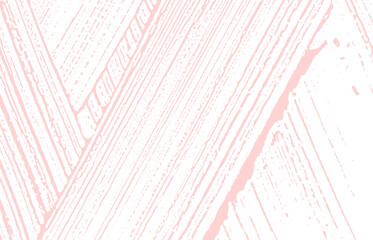 Grunge texture. Distress pink rough trace. Fine ba