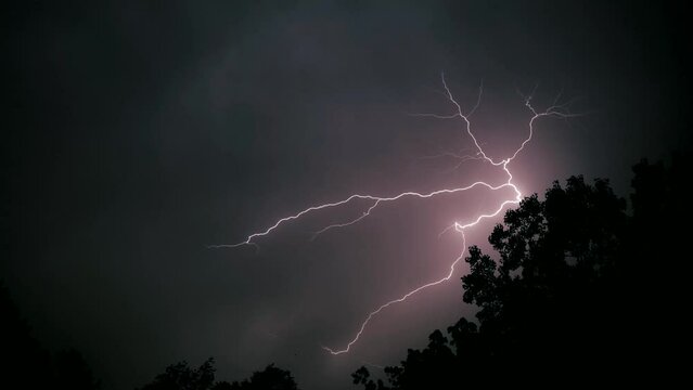 massive lightning storm extreme weather power outage disaster tornado cinematic 4k