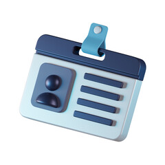 Access Card 3D Icon