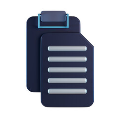Paste File 3D Icon