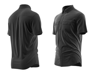 Shirt cargo style men's, 3D Rander, Black