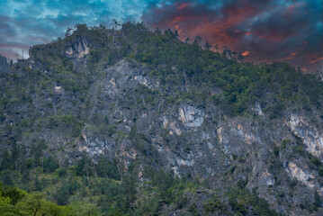 Mountains and forests of Abkhazia.