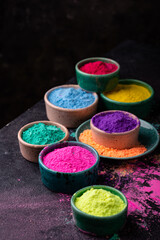 Gulal colors for Indian Holi festival