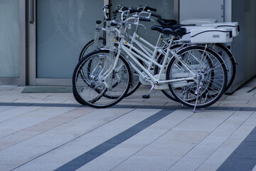Fototapeta na wymiar 東京赤坂9丁目の自転車