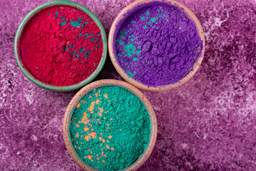 Gulal colors for Indian Holi festival