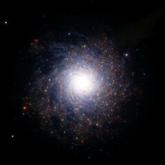 3D illustration of a space Galaxy.
