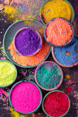 Gulal colors for Indian Holi festival