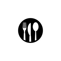 Cutlery set. Various fork, spoon and knife icon on white