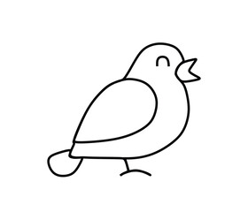 a picture of a singing bird