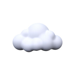 Cloud icon. 3D Render