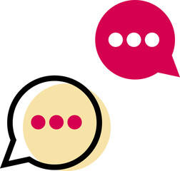 Image of two people texting in a conversation