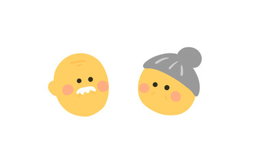 おじいちゃんとおばあちゃんのアイコン