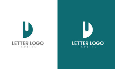 D-letter business logo, Minimal logo design