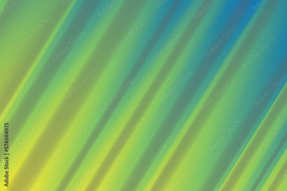 Poster green and yellow gradient wave abstract background. modern poster with gradient 3d flow shape. innov