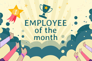 Happy Employee Appreciation Day, Employee of the month, vector design