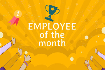 Happy Employee Appreciation Day, Employee of the month, vector design