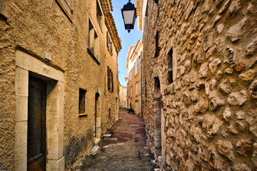 Bauduen town (Gorges du Verdon) in the Provence-Alpes-Côte d'Azur region, France