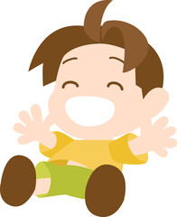 Fototapeta premium ジャンプする男の子01