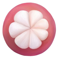 the inside of the mangosteen