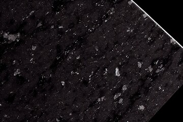 Black Granite Background, Luxury Marble Texture, Natural Granite Stone Pattern, Generative AI Illustration