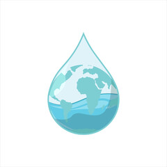 Fototapeta premium World Water Day Illustration