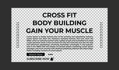 Template Design, YouTube Thumbnail Template & Abstract Vector Design