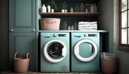 Laundry room, generative ai