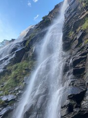 Acquafraggia Waterfalls Italy Borgonuovo Alps