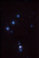 Fototapeta premium Orion constellation and nebula photographed with star tracker.