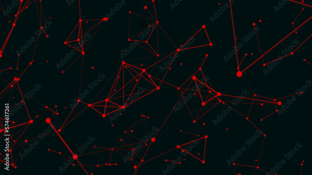Aufkleber Plexus connection with lines and points background. Abstract digital connection dots and lines. Digital data visualization. Abstract digital technology.
