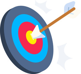 Goal Business Target success arrow point sign win Flat