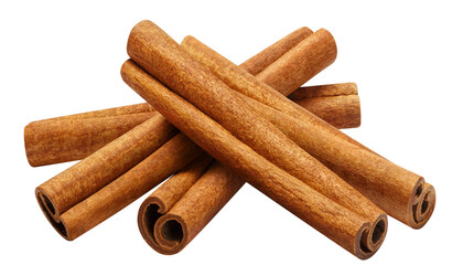 Delicious cinnamon sticks cut out