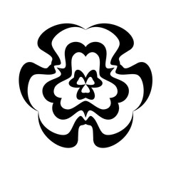 Round Stylized Flora Element - Flower Pattern for Decor, or Frames Border Isolated Element for Ideas Decorating the Body of Women, Men and Girls Arm, or Leg