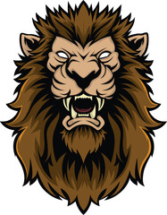 Fototapeta na wymiar lion head mascot good for logo sport ,t-shirt ,logo
