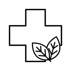 Herbal medication icon vector