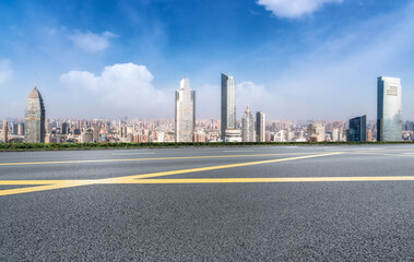 Obraz premium Aerial photography of Wuxi city architecture landscape in China