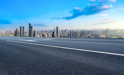 Obraz premium Aerial photography of Wuxi city architecture landscape in China