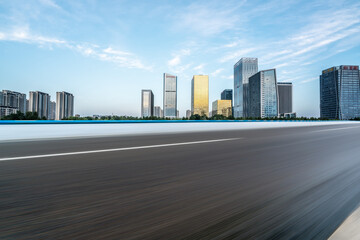 Modern urban architecture landscape in Zibo, China