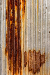 Rusted metal plates , Guryong, South Korea