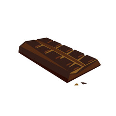 chocolate bar isolated