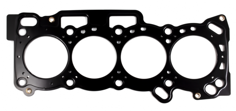Cylinder head gasket isolated on white background.