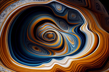 Swirl of marble or the ripple of agate.