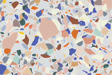 Terrazzo illustration. Marble mosaic stone background.