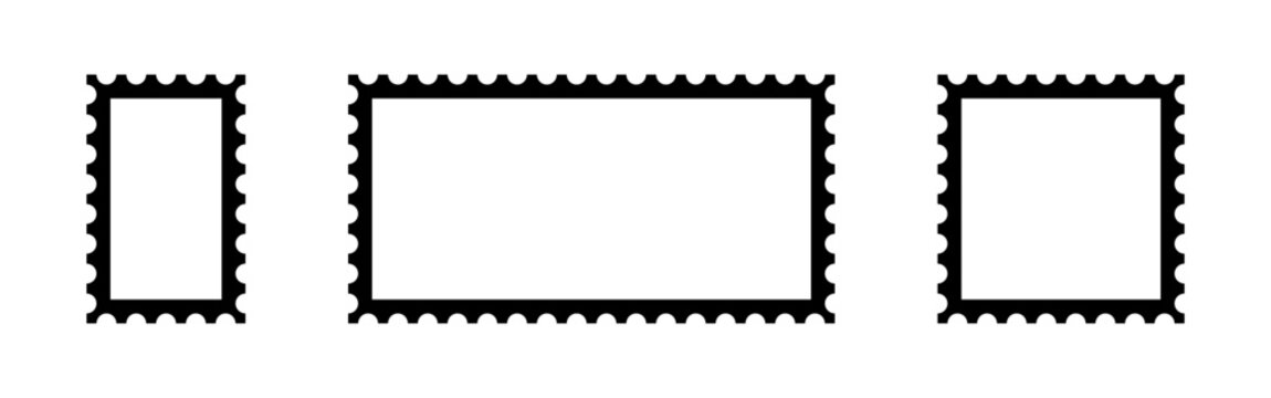Postage stamp. Blank Postage Stamp