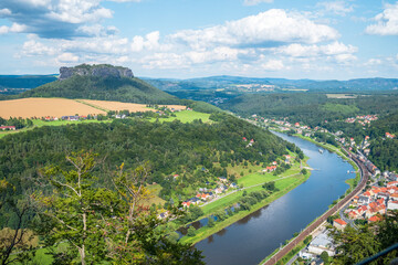 Burg Königstein Elbtal Sächsische Schweiz Sommer