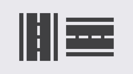 road icon, suitable for street themed designs.