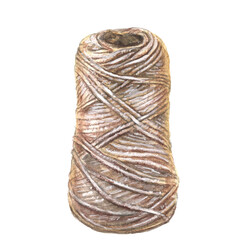 Watercolor illustration garden  hemp rope